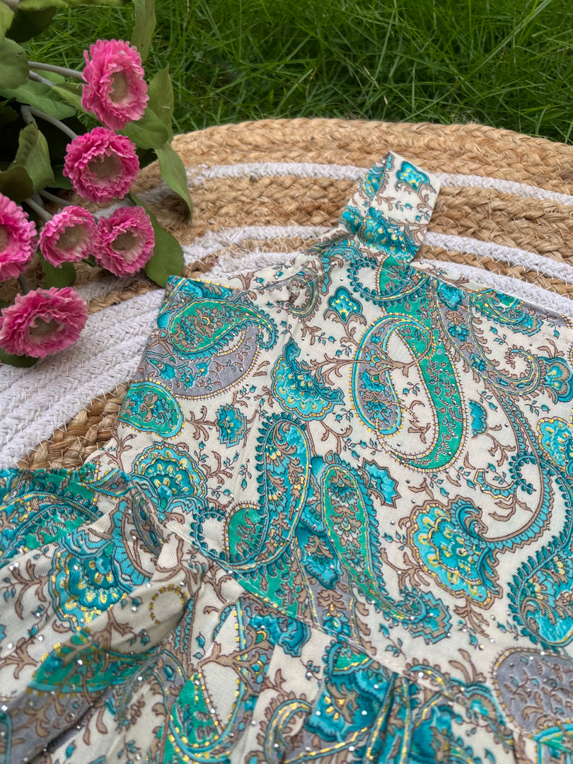 Ethnic Blossom - Viscose Frock 4 - 5 yrs