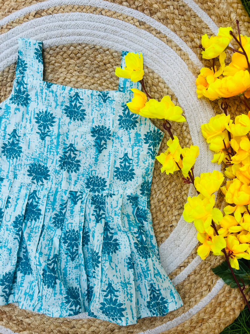 Blue Love - Cotton Frock 0 to 6m