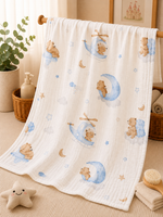 Load image into Gallery viewer, Cuddle Moon - Muslin Baby Towel