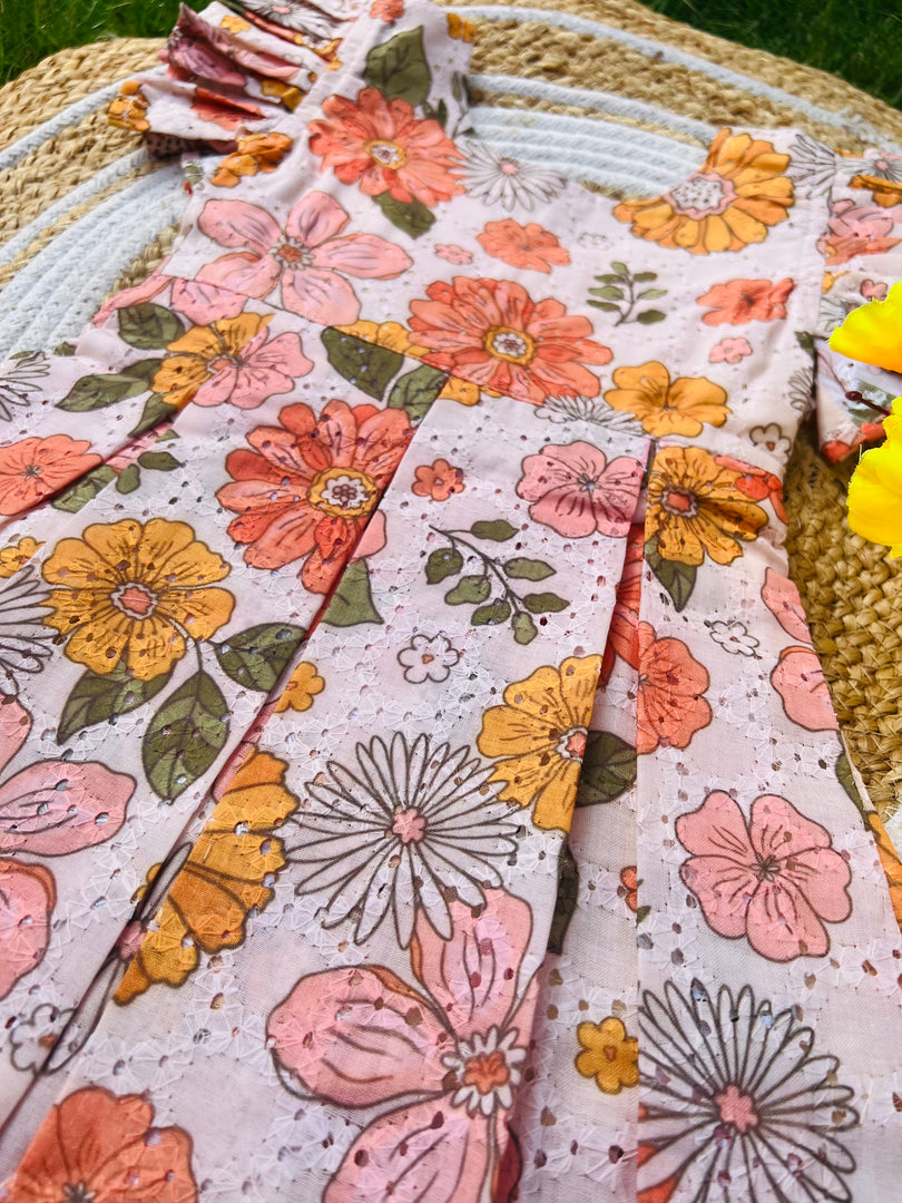 Hakoba Frill Sleeve Frock