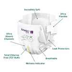 Load image into Gallery viewer, Bambo Nature Chemical Free Tape Diapers - XS (2-4 kgs)

