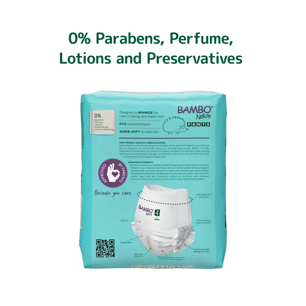 Bambo Nature Chemical Free Pant Diapers - L (7-12 kgs)