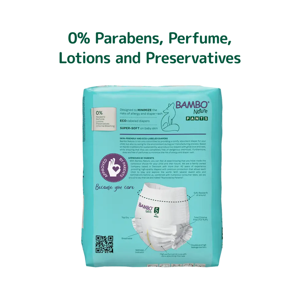 Bambo Nature Chemical Free Pant Diapers - XL (11-17 kgs)