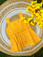 Load image into Gallery viewer, Yellow Bloom - Cotton Frock 0 to 6m
