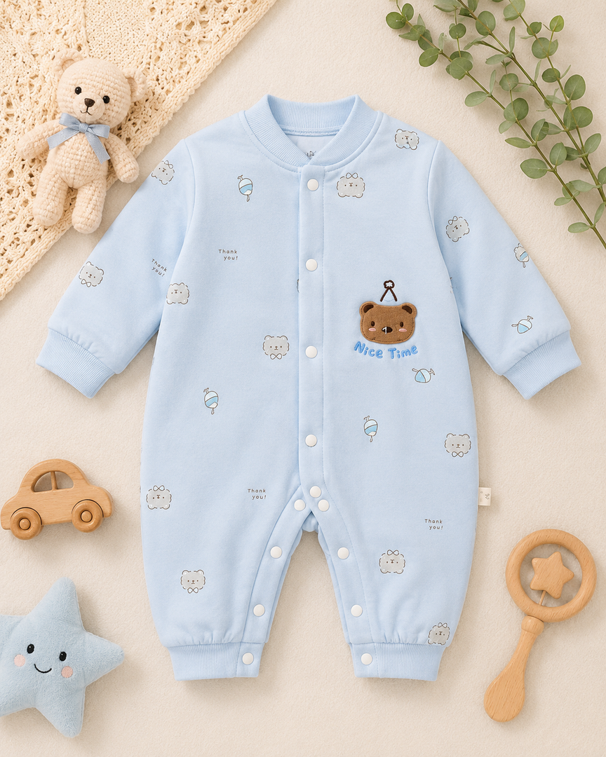 Baby Padded Full Romper/Sleepsuit