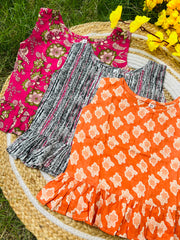 Frill tops 4 - 5yrs (pack of 3)