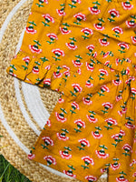 Load image into Gallery viewer, Mustard Bloom - Frill top &amp; Shorts Set 4 - 5yrs

