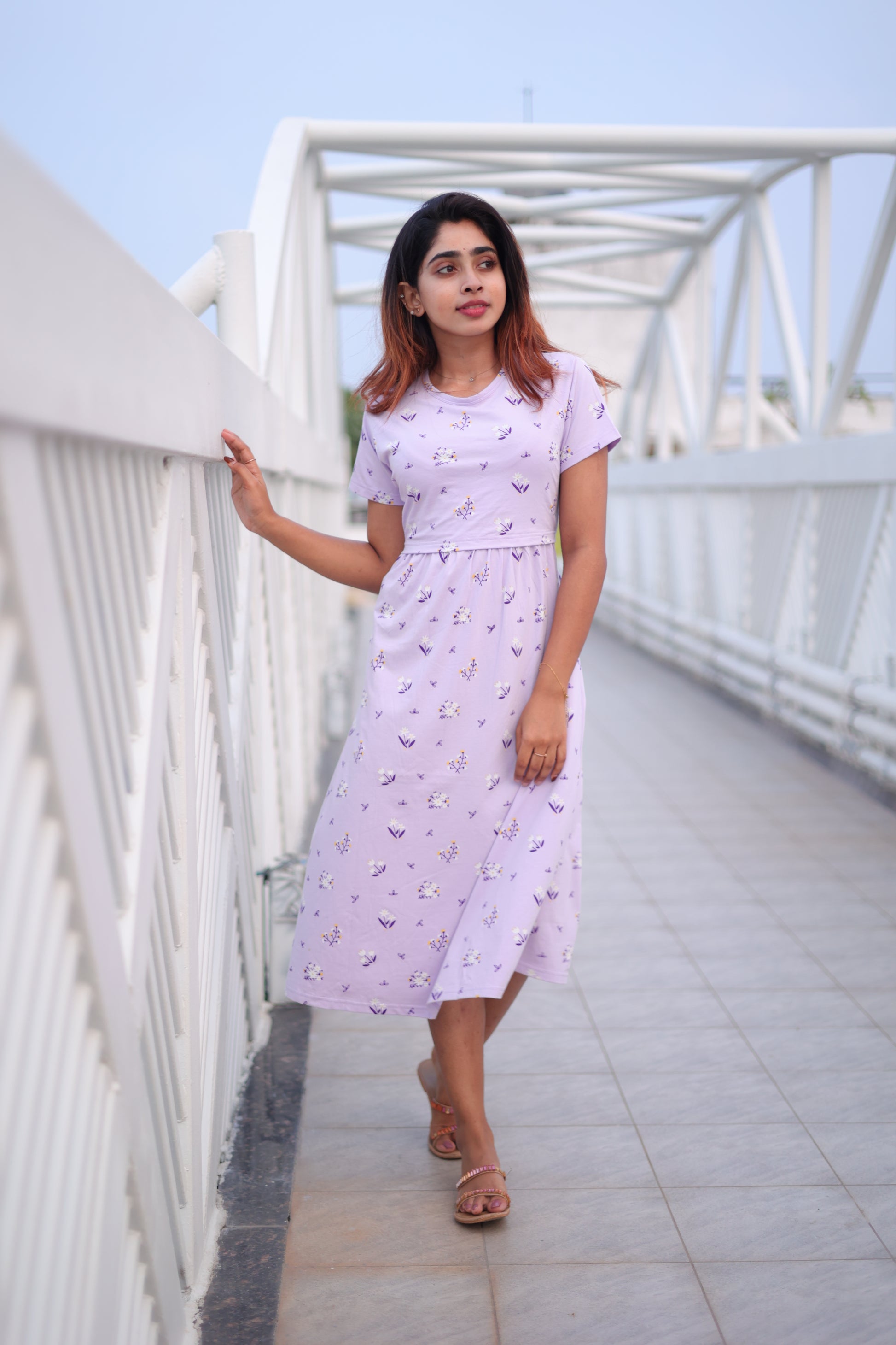 Zipless Maternity Lounge Dress - Blessed - NARUVE