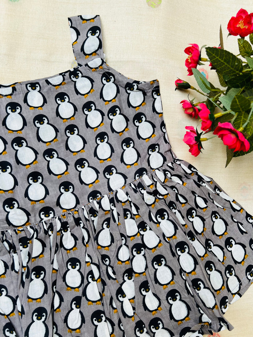 Penguin Luv - Cotton Frock 6m to 1 Yr