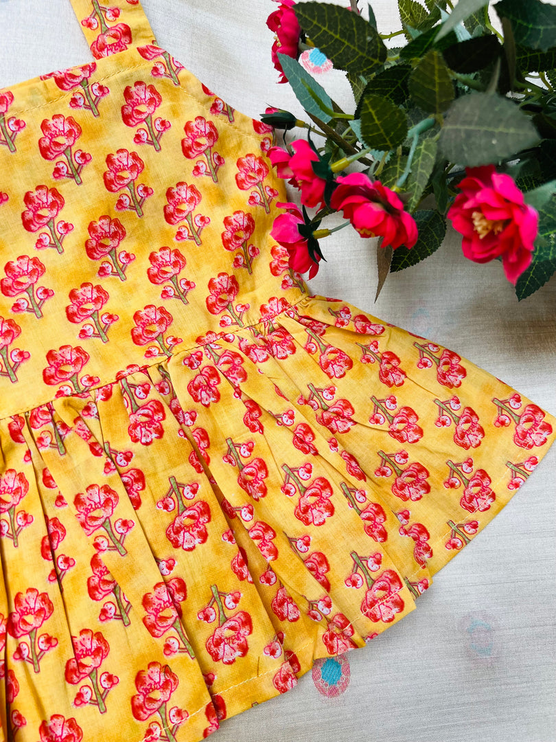Cherry Bloom - Cotton Frock 0 to 6m