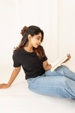 Load image into Gallery viewer, Maternity &amp; Nursing T-Shirts - Black - NARUVE
