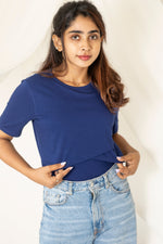 Load image into Gallery viewer, Maternity &amp; Nursing T-Shirts - Blue - NARUVE
