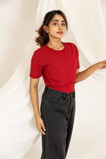 Load image into Gallery viewer, Maternity &amp; Nursing T-Shirts - Red - NARUVE
