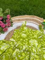 Load image into Gallery viewer, Green Bloom - Cotton Frock 3 - 4 yrs
