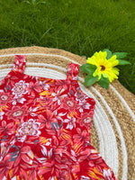 Load image into Gallery viewer, Red Blush - Cotton Frock 3 - 4 yrs
