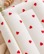 Load image into Gallery viewer, Muslin Carry Bed/Nest - My Heart