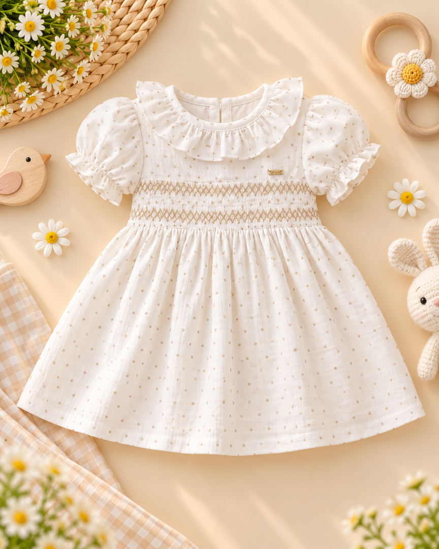 Baby Cotton Dress - Daisy Dove