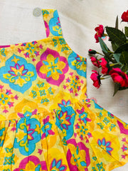 Yellow Rangoli - Cotton Frock 0 to 6m