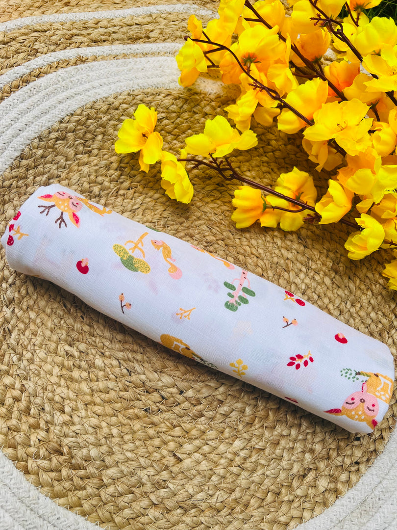 Animal World - Muslin Baby Swaddle