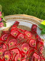 Load image into Gallery viewer, Red Blossom - Cotton Frock 2 -3 Yrs
