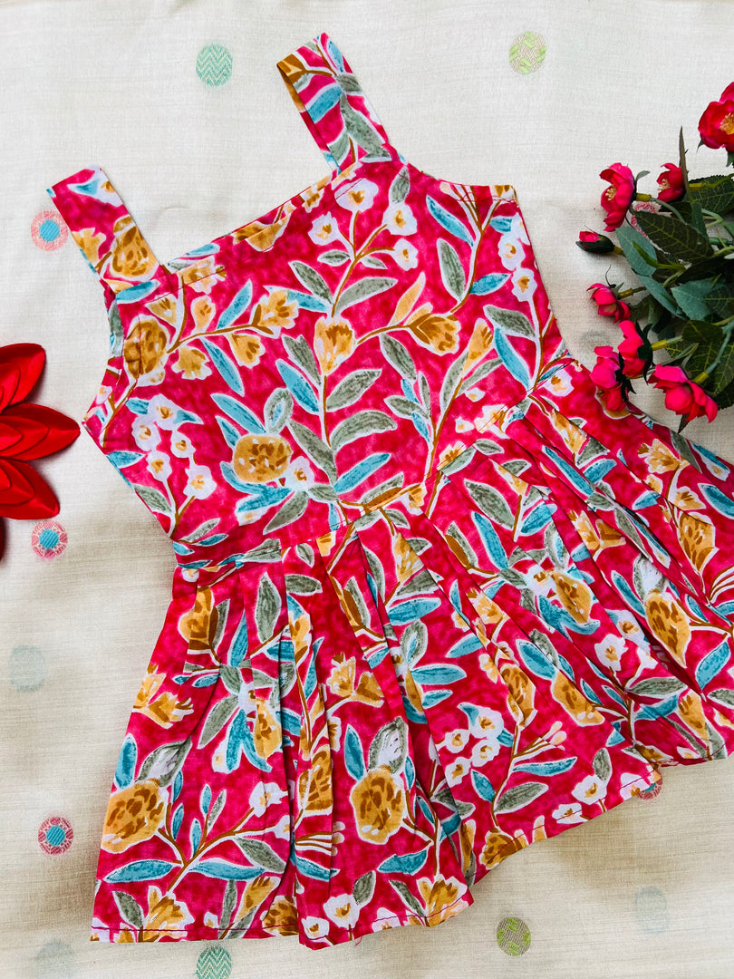 Pink Blush - Cotton Frock 1 - 2 yrs