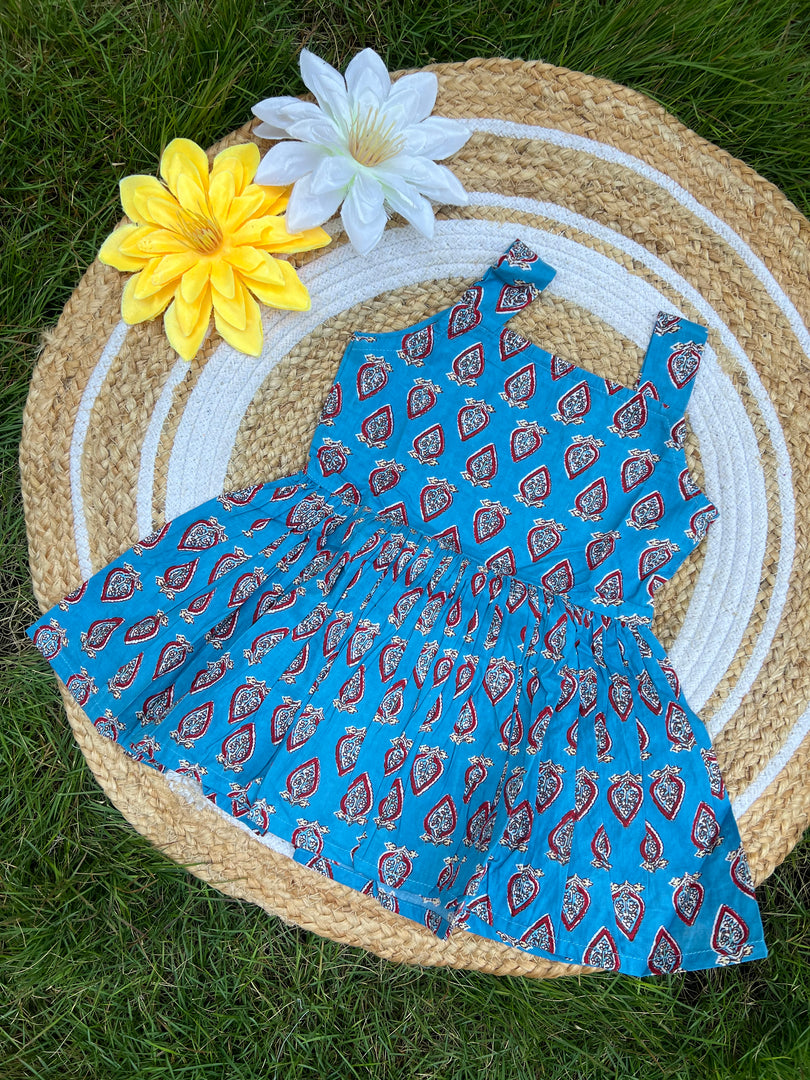 Blue Dreams - Cotton Frock 2 - 3 Yrs