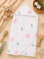 Load image into Gallery viewer, Bunny Bunny - Cotton Hooded Baby Towel