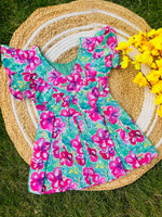 Load image into Gallery viewer, Hakoba Frill Sleeve Frock
