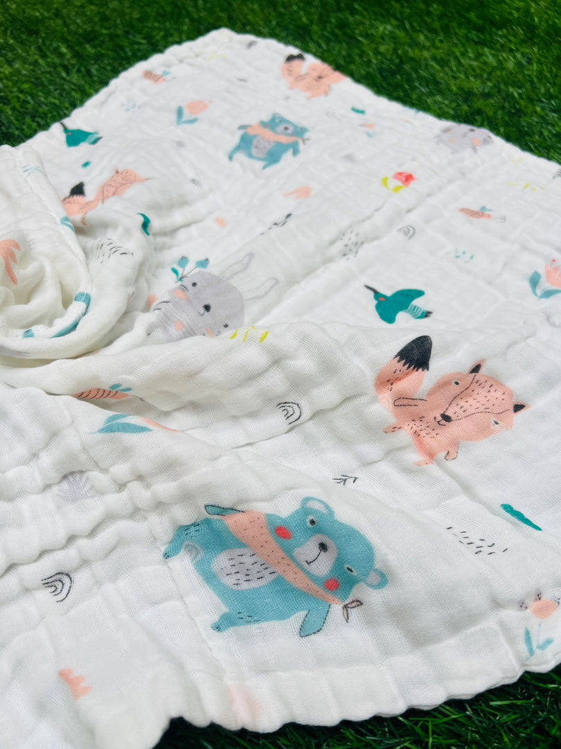 Teddy - Muslin Baby Towel