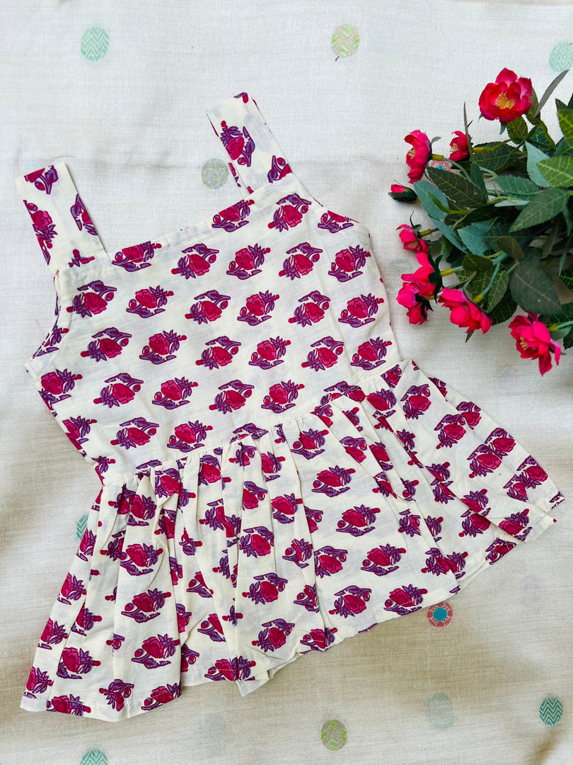 Water Rose - Cotton Frock 6m to 1 Yr