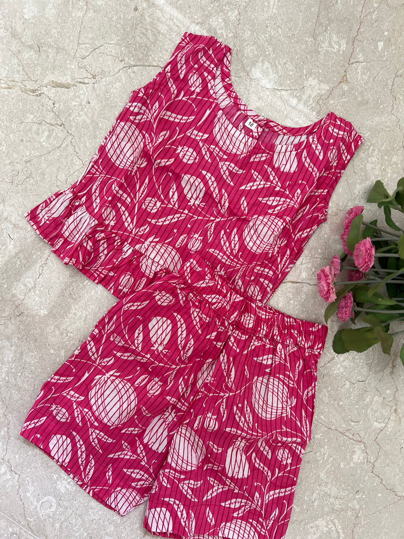 Lady Bloom - Frill top & Shorts Set 1 - 2yrs