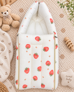Load image into Gallery viewer, Muslin Carry Bed/Nest - Strawberry