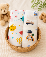 Load image into Gallery viewer, Muslin Baby Towels (Pack of 2)
