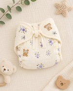 Load image into Gallery viewer, 6 Layer Crinkled Muslin Nappies: Pack of 4