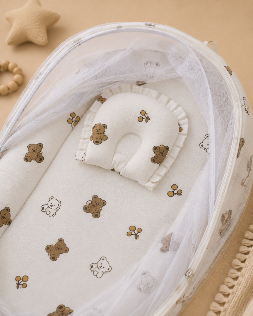 Muslin Net Bed - Teddy