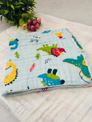 Dino World - Muslin Baby Towel