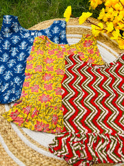 Frill tops Set 3 - 4yrs (pack of 3)