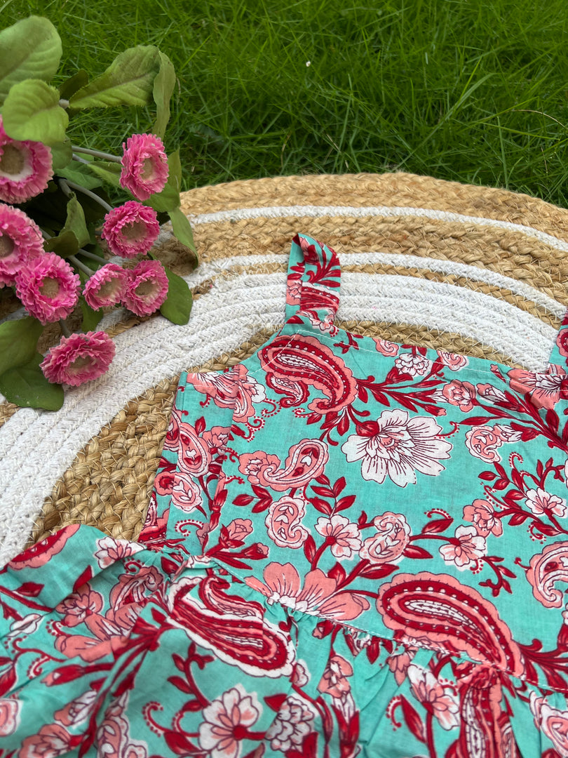 Ocean Delight - Cotton Frock 3 - 4 yrs