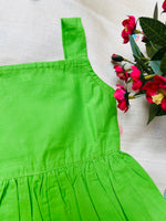 Load image into Gallery viewer, Green Love - Cotton Frock 0 to 6m
