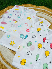Cotton Muslin Jablas Pack: 0-3M