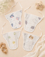 Load image into Gallery viewer, Crinkled Muslin Nappy Set : Pack of 4