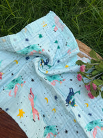 Load image into Gallery viewer, Unicorn World - Muslin Baby Blanket
