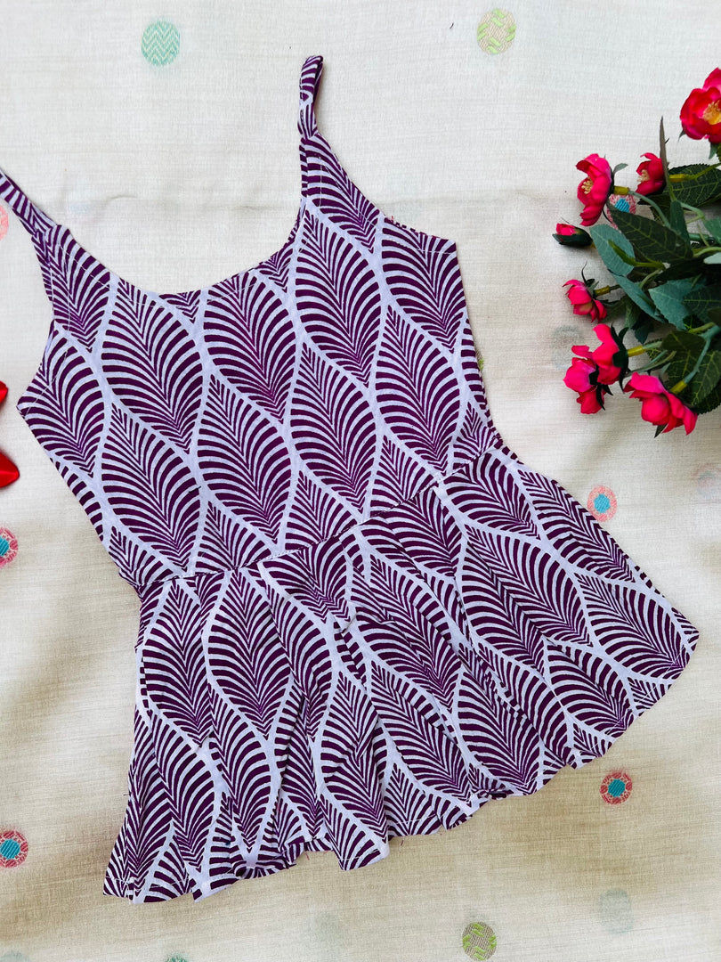 Purple Rush - Cotton Frock 6m to 1 Yr
