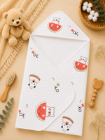Load image into Gallery viewer, Melon Crunch - Cotton Hooded Baby Towel