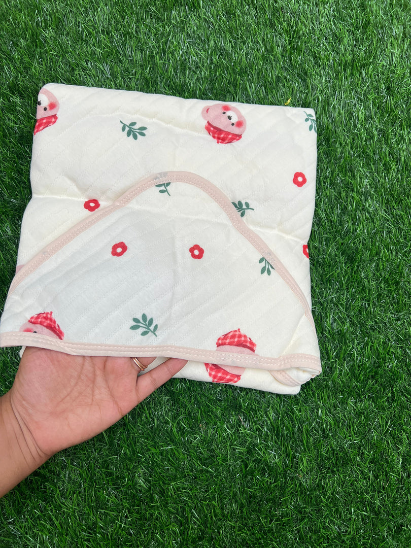 Happy Vibes - Muslin Hooded Baby Blanket