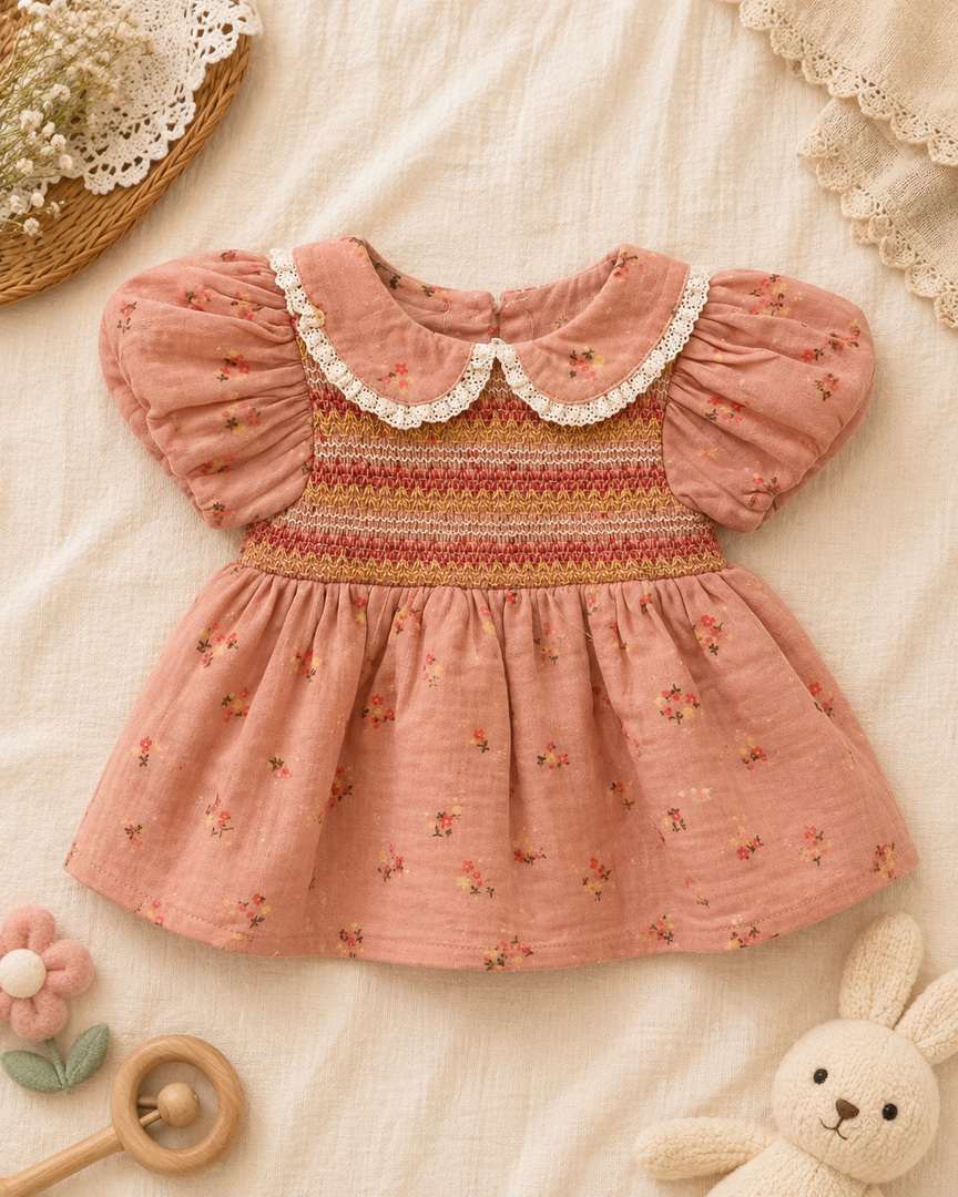 Baby Cotton Dress - Princess