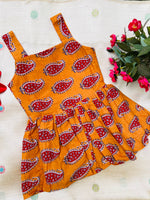 Load image into Gallery viewer, Red Peony - Cotton Frock  1 - 2 yrs
