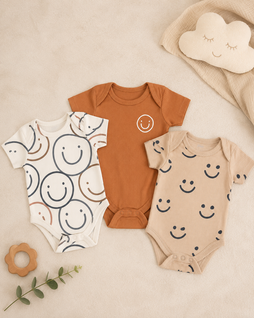 Baby Rompers - Pack of 3