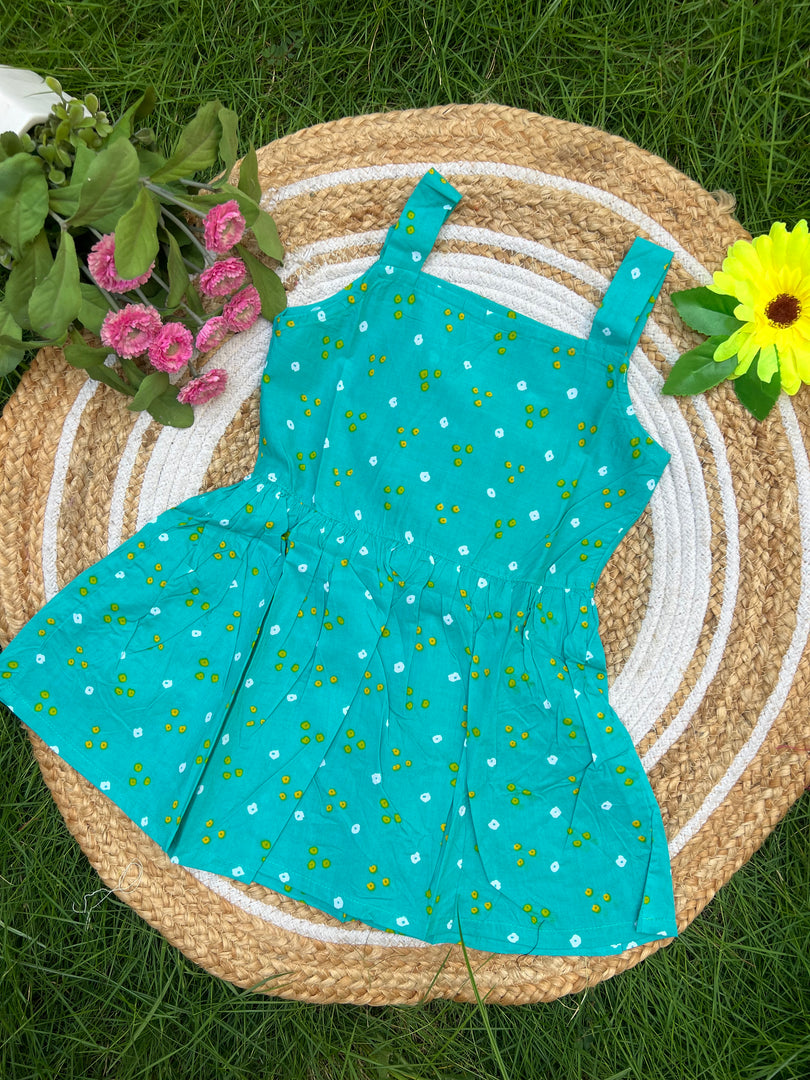 Polka Vibes - Cotton Frock 3 - 4 yrs