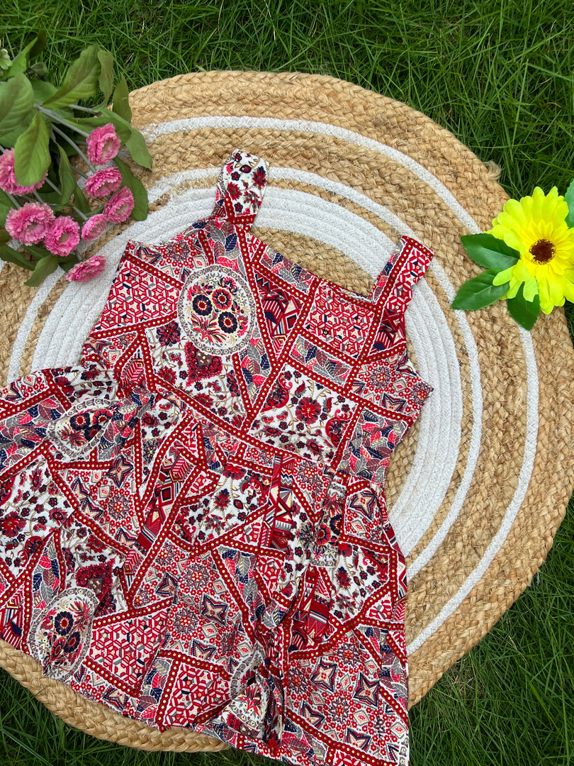 Ethnic Blossom - Viscose Frock 4 - 5 yrs